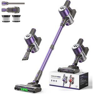 Cordless Vacuum Cleaner 300W Self-Standing HEPA Telescopic Tube Pet Touch Screen